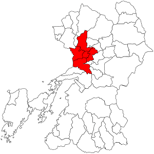 熊本市の地図
