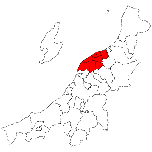 新潟市の地図